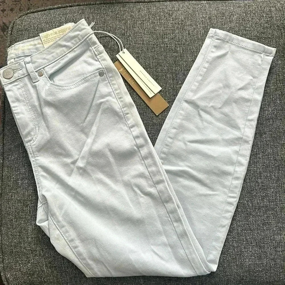 NWT size 6 LC by Lauren Conrad high-rise jeggings light sky blue color - Picture 1 of 5